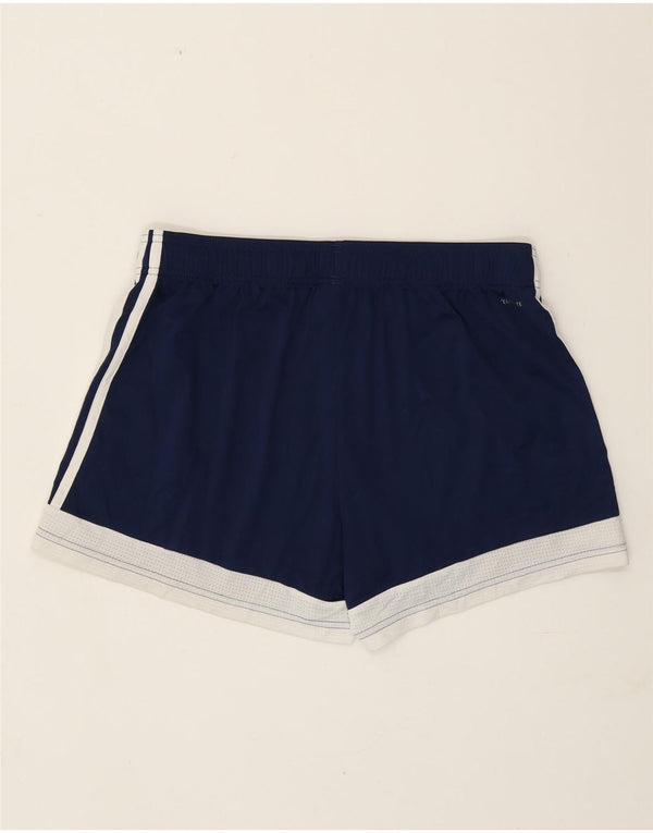 Pantaloncini sportivi Adidas Climalite da donna UK 16/18 Large Blu Navy Colourblock