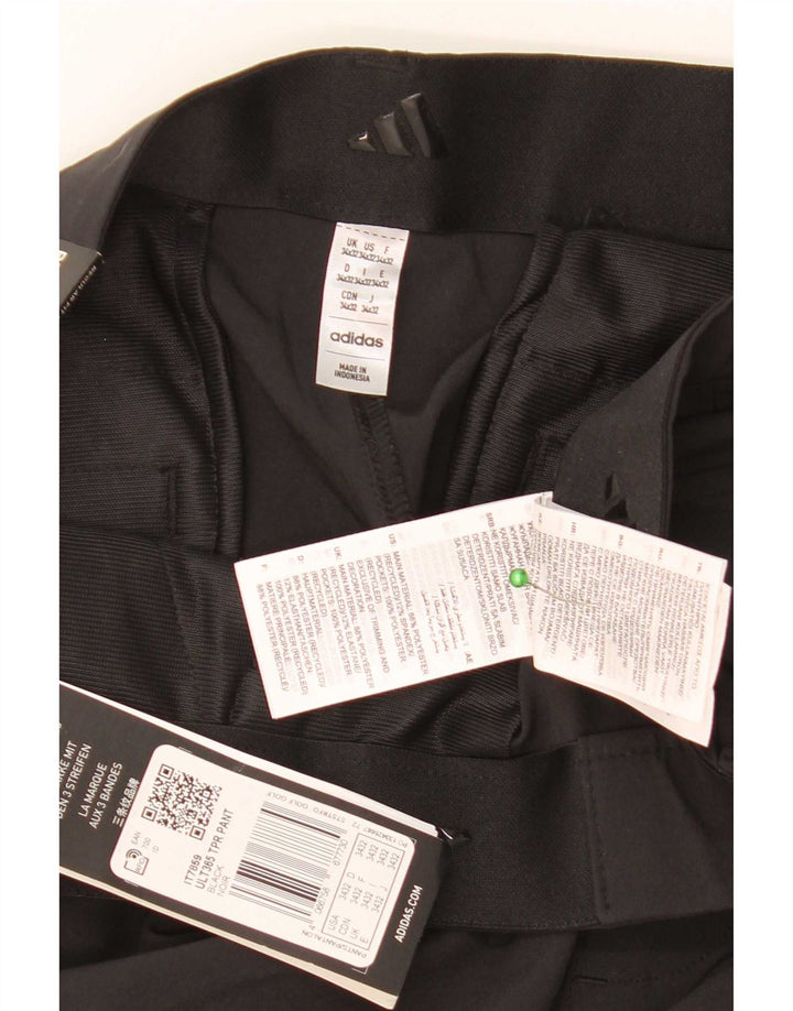 Pantaloni chino affusolati vestibilità regolare da donna Adidas W34 L32 poliestere nero