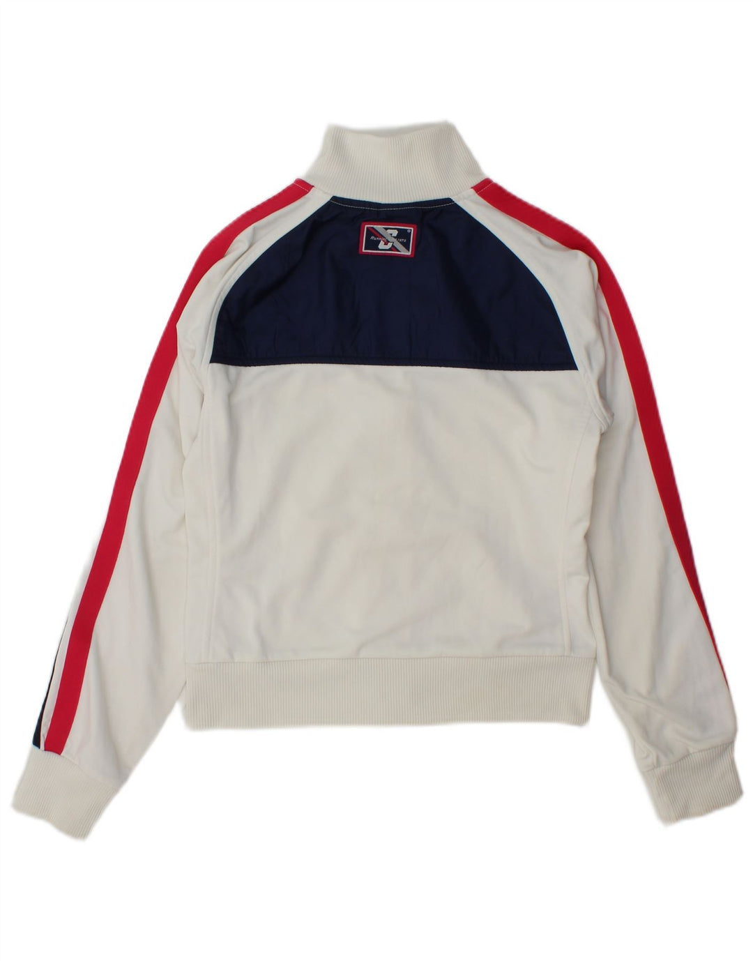 Giacca da ginnastica grafica da donna Nike UK 8/10 Small White Colourblock