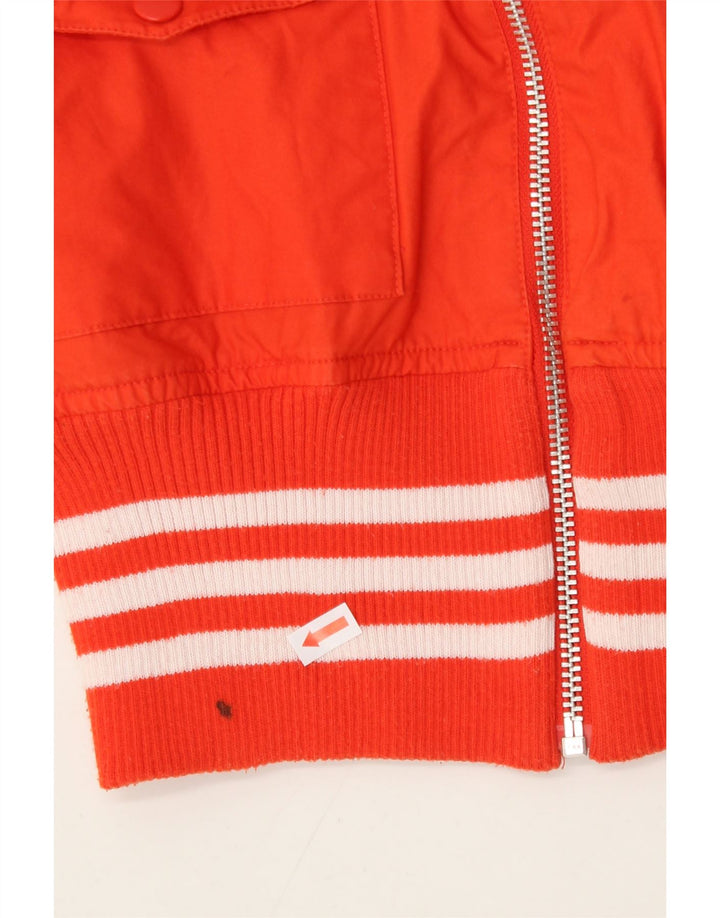 Giubbotto bomber da donna ADIDAS UK 8 piccolo cotone arancione
