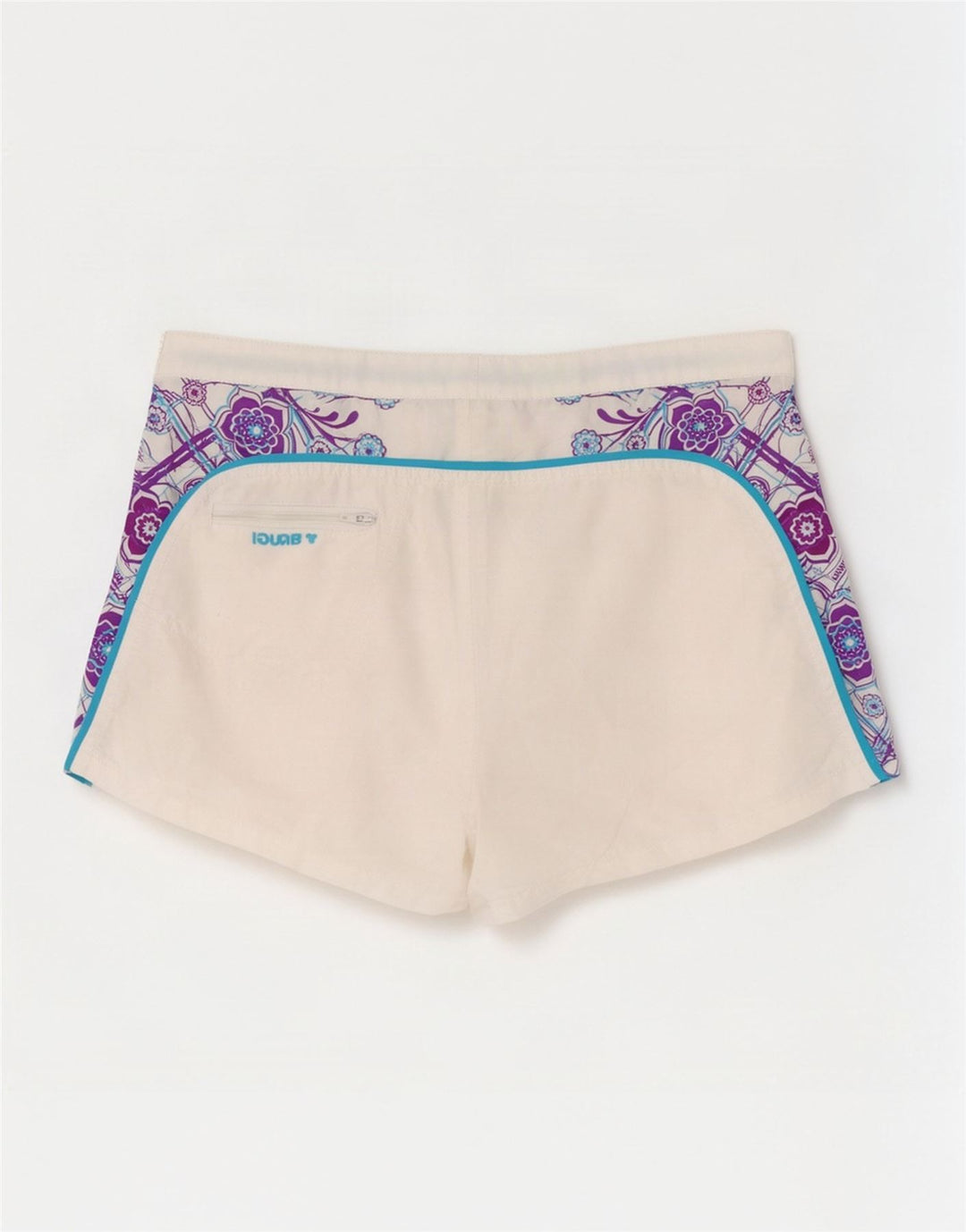 Pantaloncini Brugi da donna piccoli W27 poliestere geometrico bianco