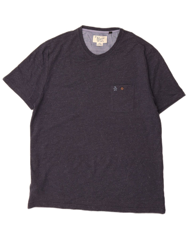T-shirt da uomo Penguin Top 2XL cotone blu navy