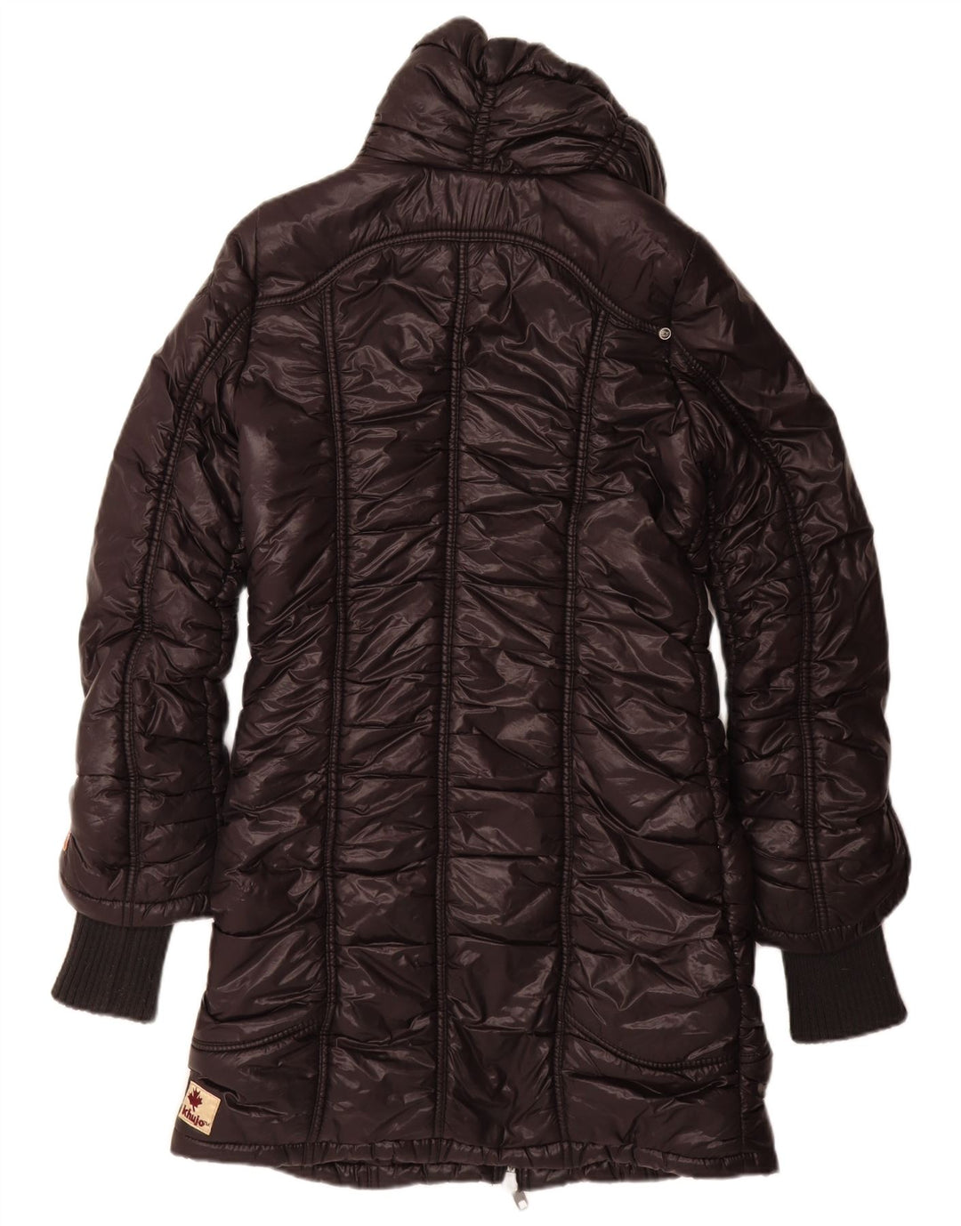 Cappotto imbottito da donna KHUJO UK 12 nylon nero medio