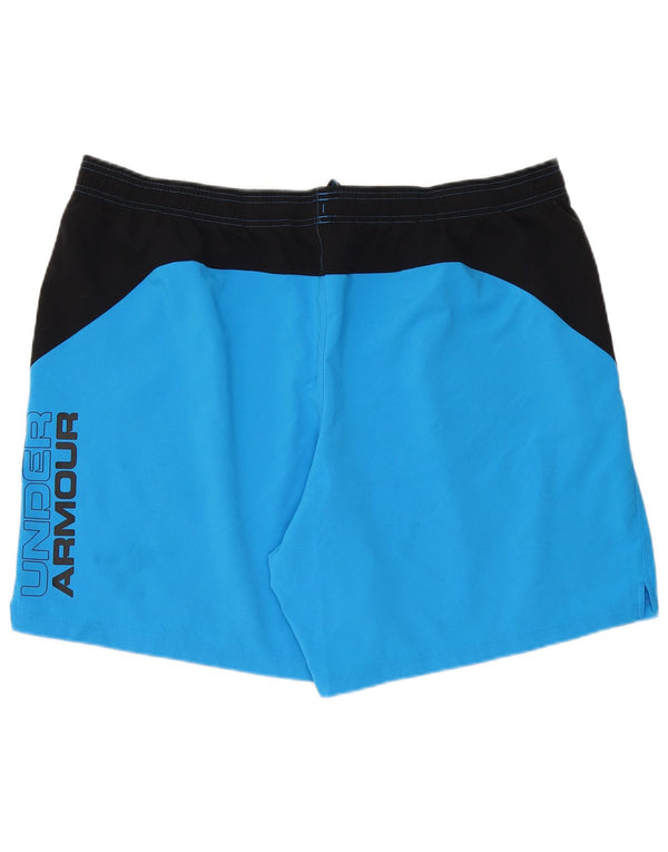 Pantaloncini sportivi grafici da uomo Under Armour 3XL Blu Colourblock