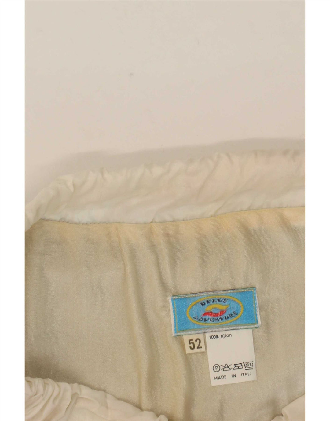 Pantaloncini da bagno vintage da uomo IT 52 Large in nylon color block multicolore