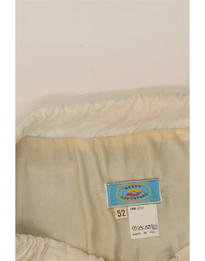 Pantaloncini da bagno vintage da uomo IT 52 Large in nylon color block multicolore
