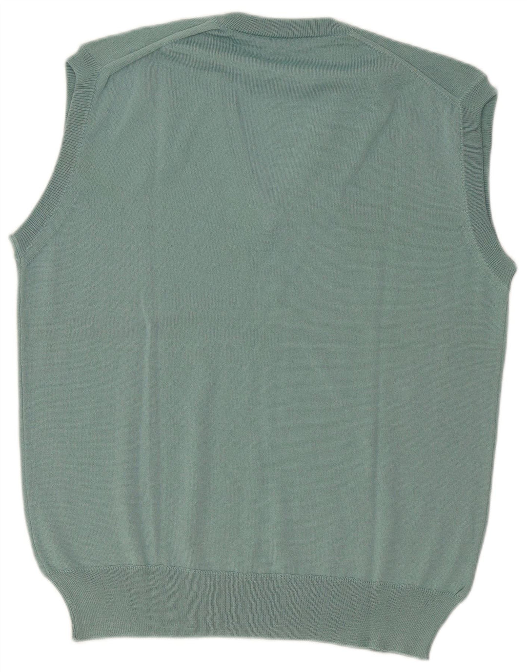 Canottiera vintage da uomo, canotta grande in lana blu