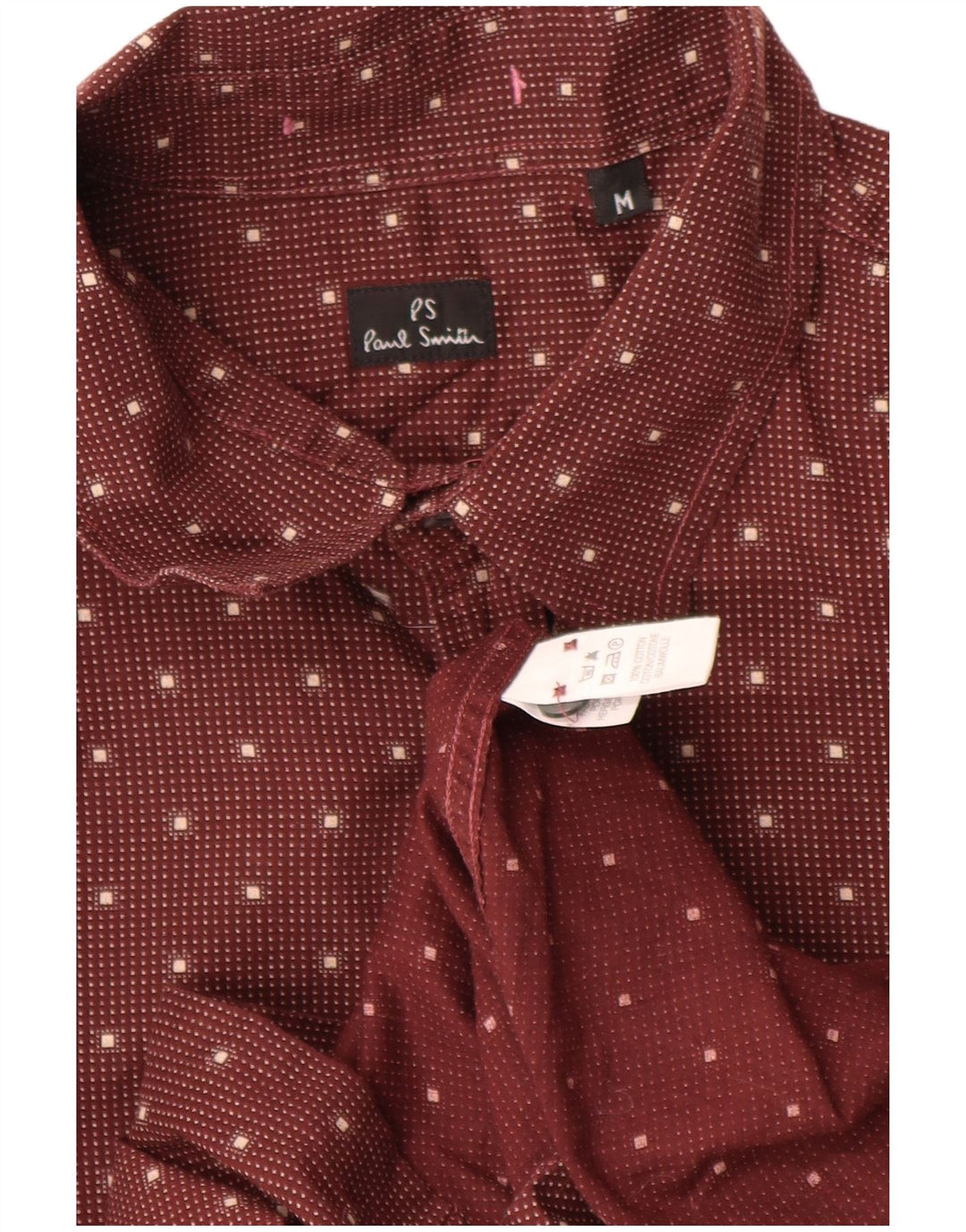 Camicia da uomo PAUL SMITH rosso medio maculato