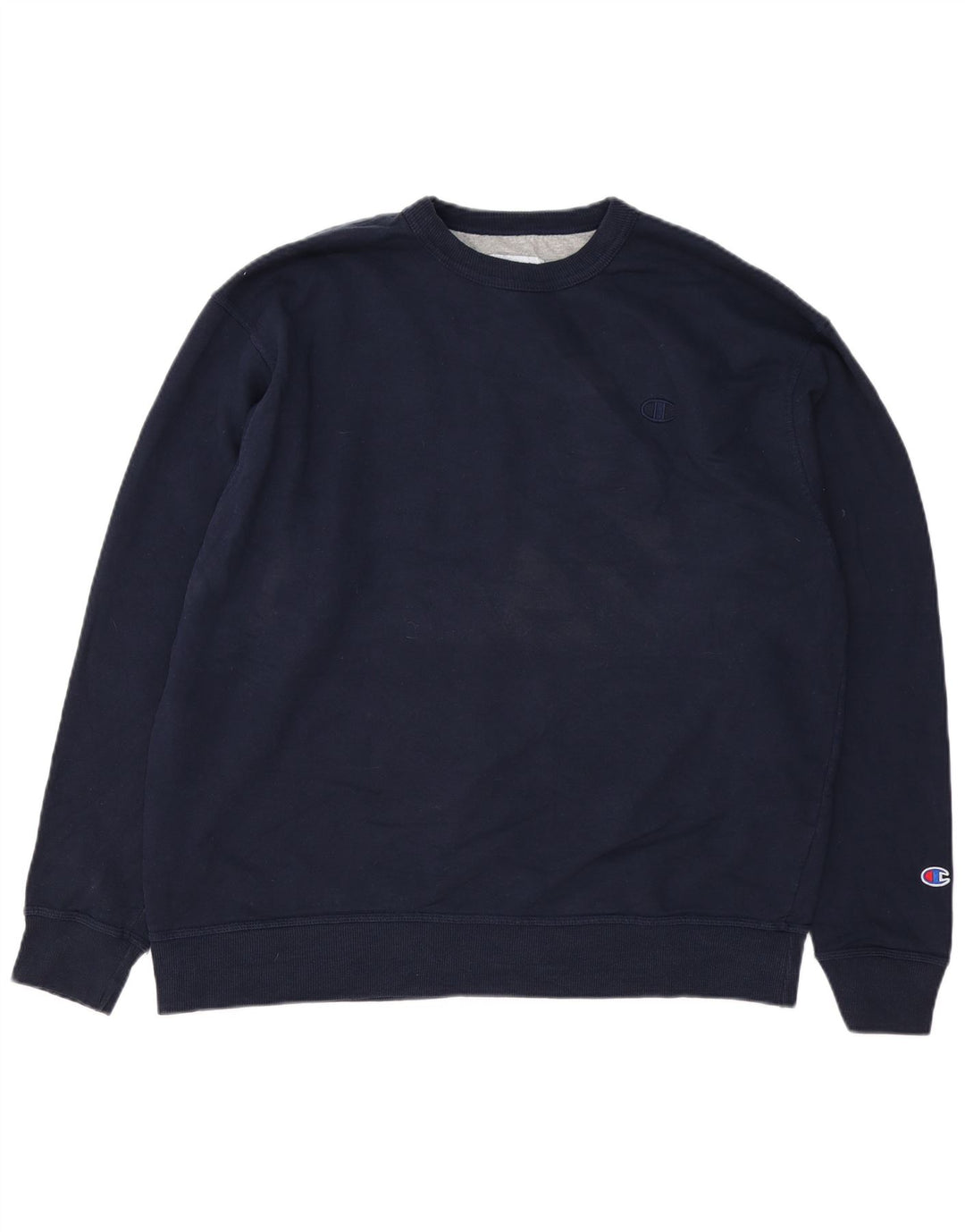 CHAMPION Felpa da uomo Maglione XL Blu navy in cotone