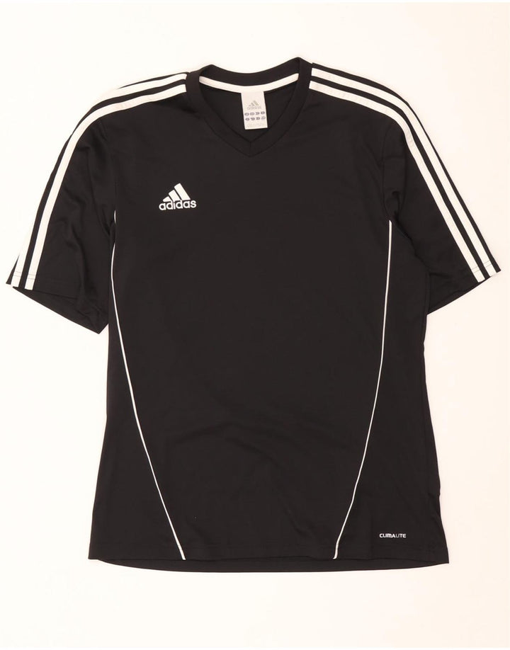 T-shirt Adidas Climalite da uomo, media, in poliestere nero