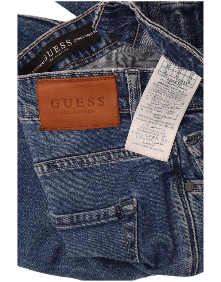 Guess Pantaloncini di jeans regolari da uomo W30 Cotone blu medio