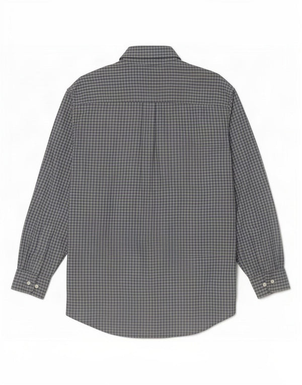 Camicia da uomo Timberland Tencel a quadri blu medio