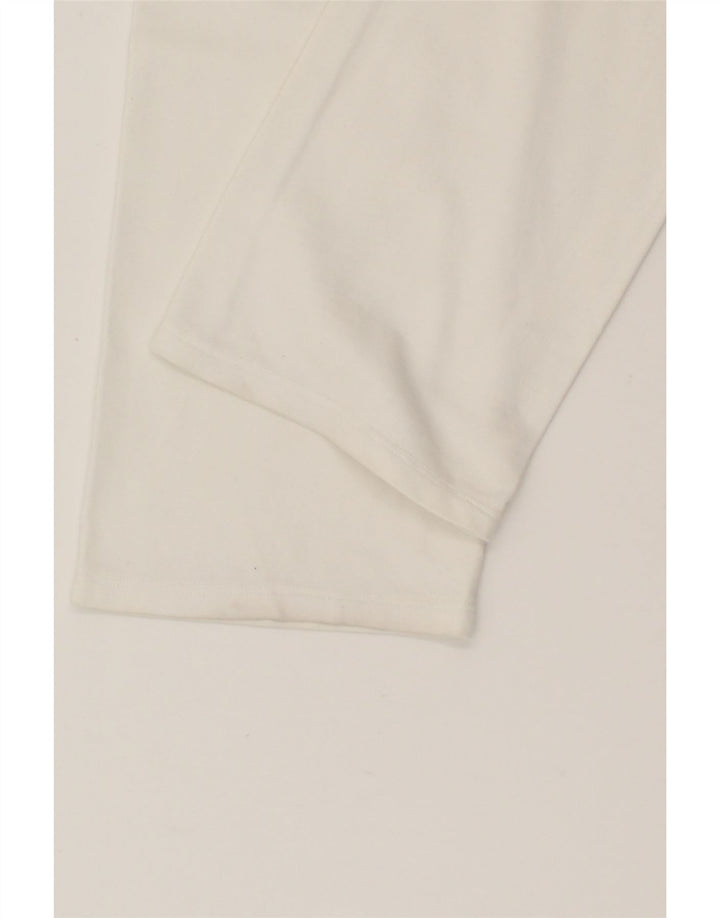 CHAMPION Womens Tracksuit Trousers UK 14 Medium White Cotton Vintage Champion and Second-Hand Champion from Messina Hembry 