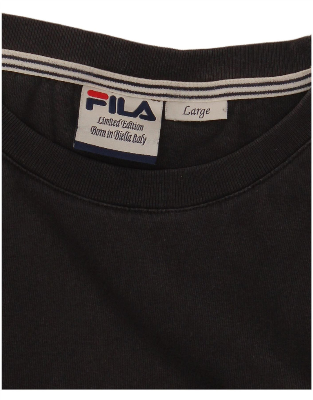 T-shirt grafica da uomo Fila in edizione limitata, grande, nera