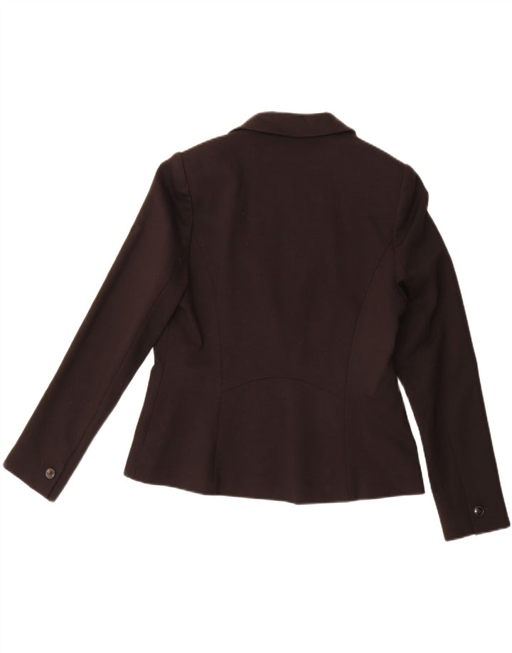 Giacca blazer a 2 bottoni da donna John Lewis UK 14 viscosa nera media