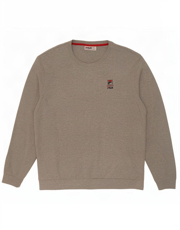 Felpa Fila Uomo Maglione 2XL Cotone Grigio