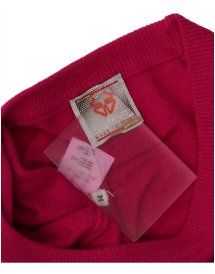 Abito maglione da donna Stefanel UK 14 Acrilico rosa medio