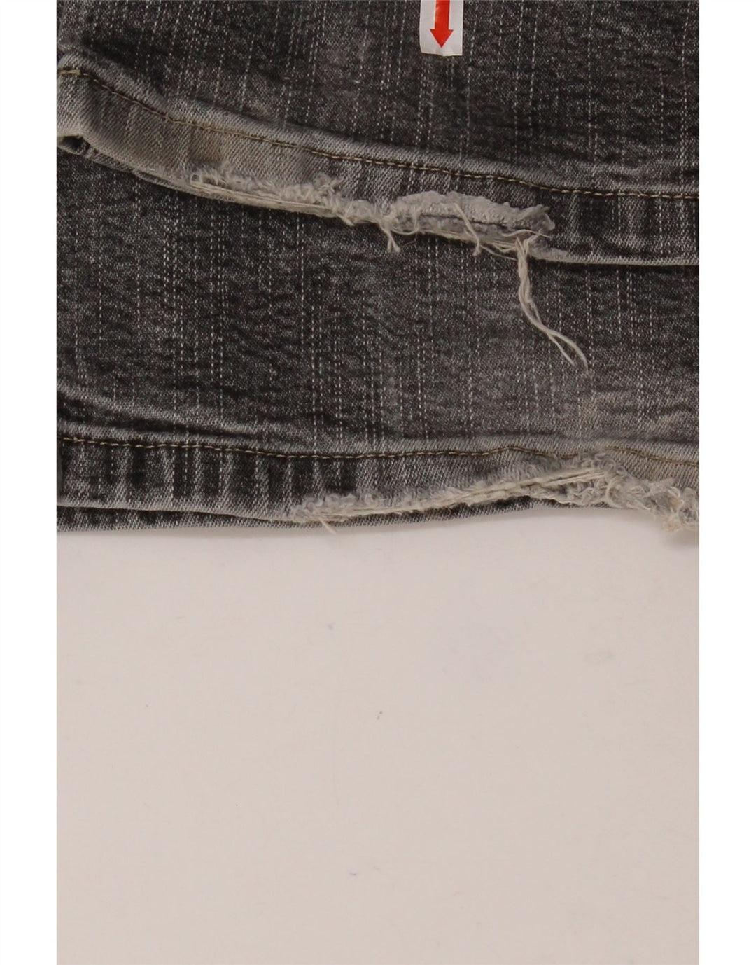 MARKS & SPENCER Jeans dritti elasticizzati da donna UK 16 Large W32 L30 Grigio