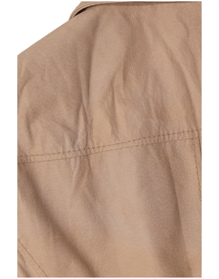 Giacca In Pelle Donna Conbipel IT 42 Pelle Beige Medio