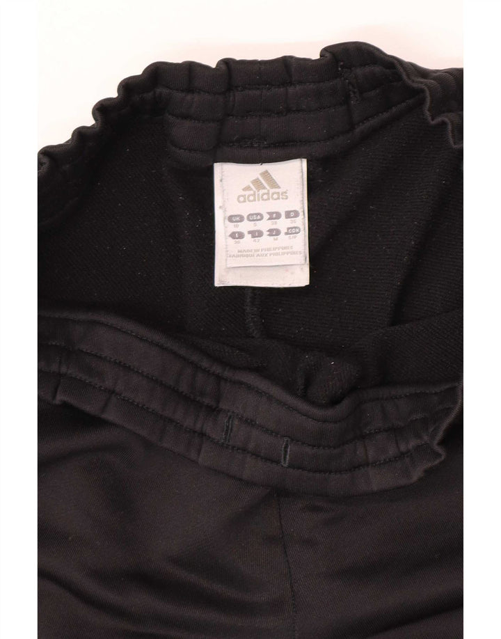 Pantaloni della tuta da donna Adidas UK 10 piccoli poliestere nero