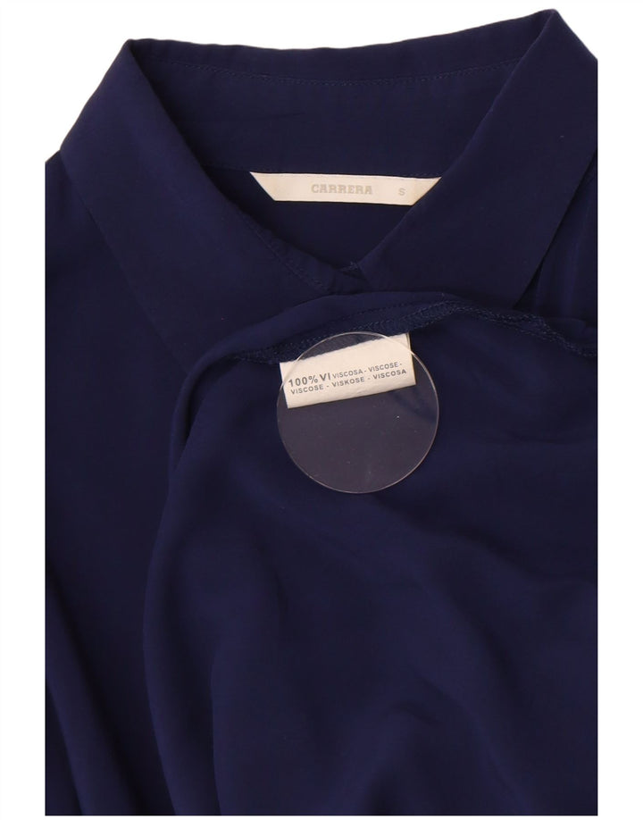 Camicetta da donna Carrera UK 10 piccola viscosa blu navy