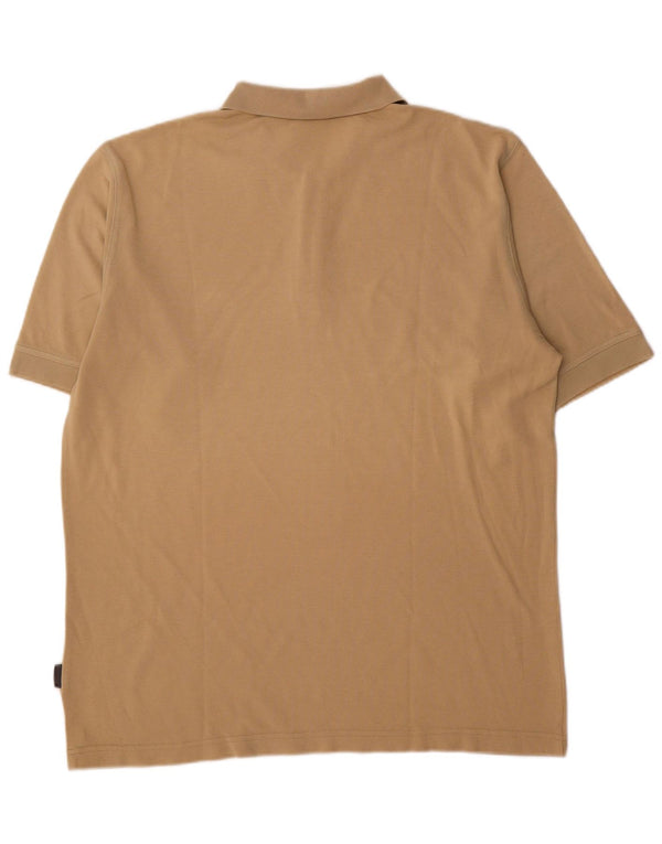 Adidas Mens Polo Shirt Large Beige