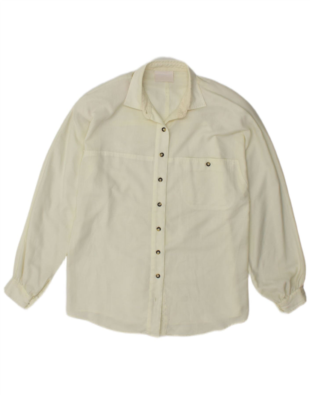 Camicia da donna VINTAGE UK 16 grande bianco sporco