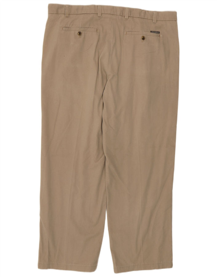 Pantaloni chino dritti da uomo Eddie Bauer W40 L30 Beige