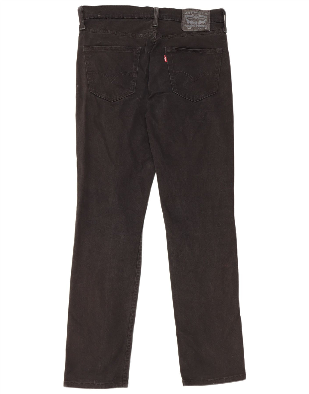 LEVI'S Jeans 511 Slim da Donna W32 L32 Cotone Nero