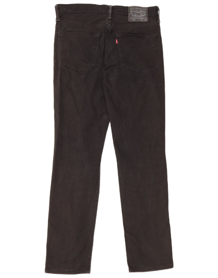 LEVI'S Jeans 511 Slim da Donna W32 L32 Cotone Nero