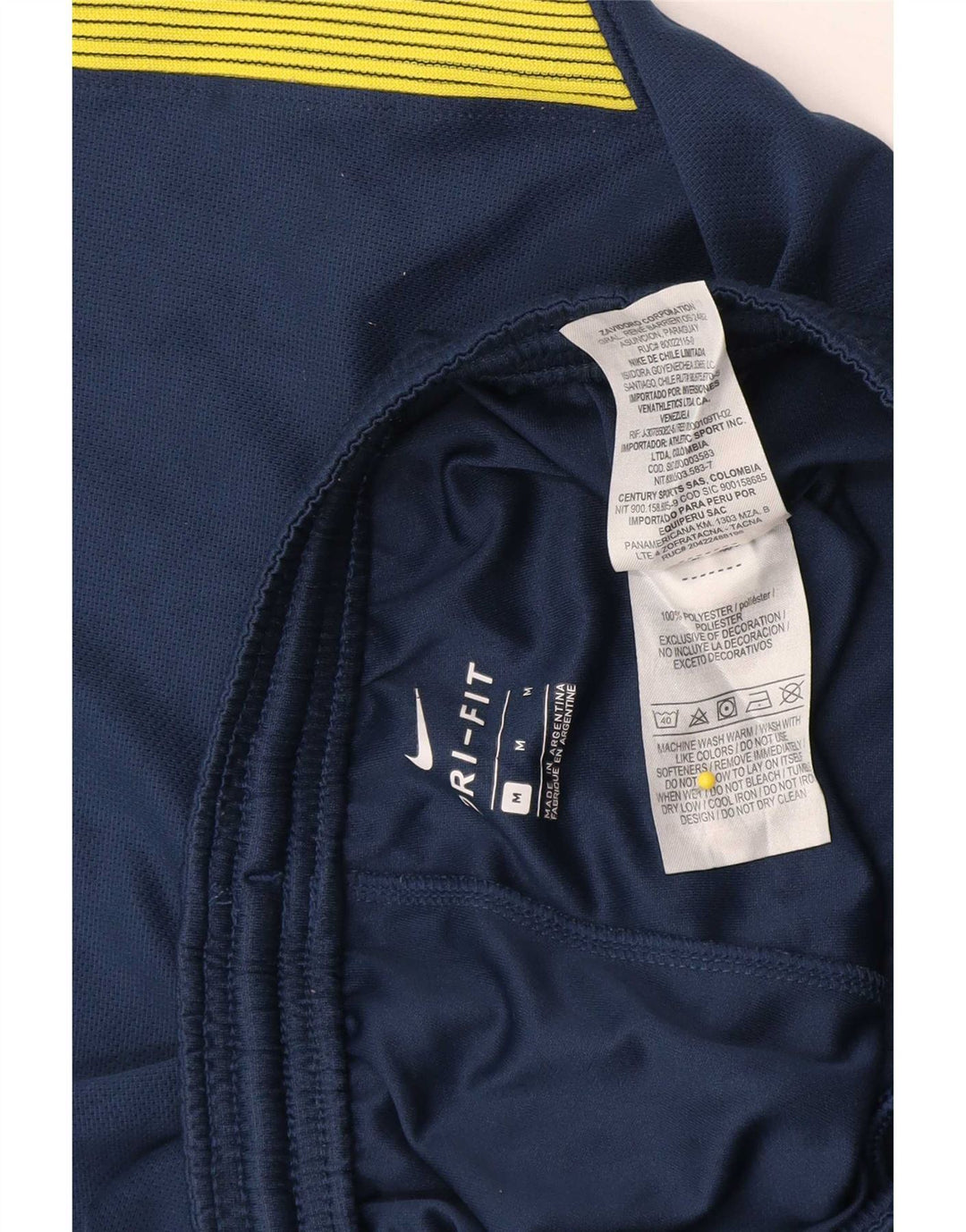 Pantaloncini sportivi da uomo Nike Boca Juniors, poliestere color block medio blu navy