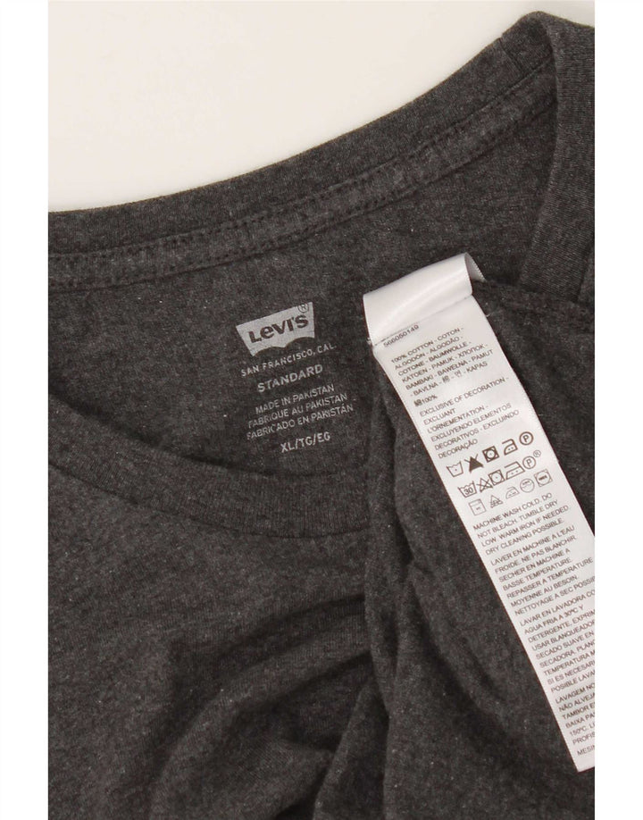 T-shirt standard da uomo Levi's Top XL in cotone grigio