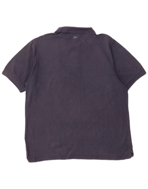 Polo REEBOK da uomo medio blu navy