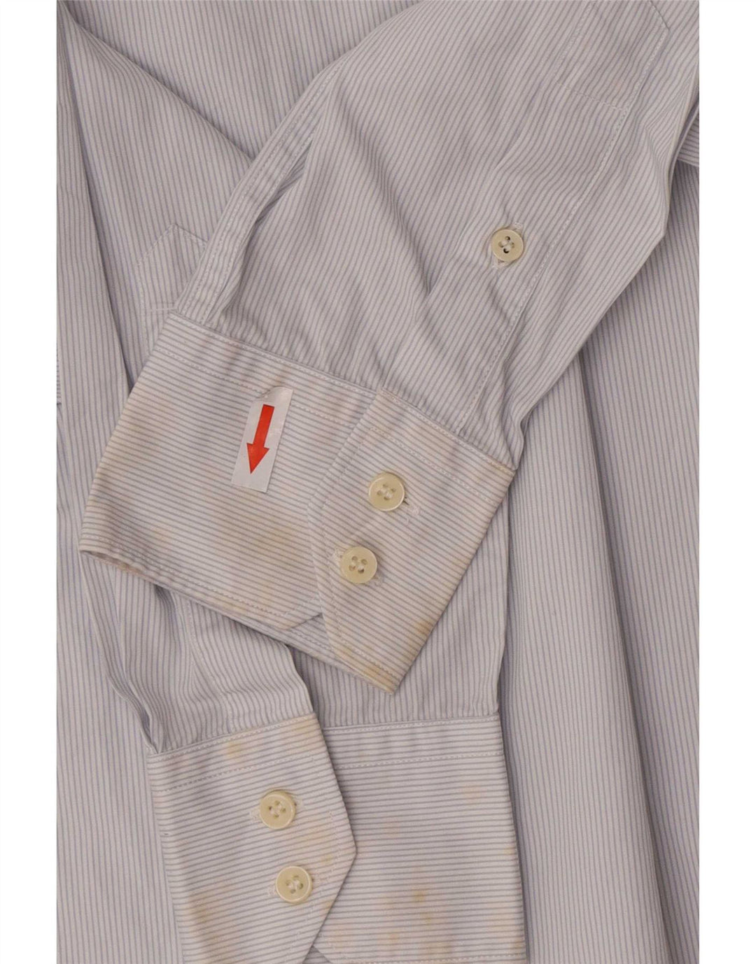 Camicia da uomo casual fit Massimo Dutti in cotone gessato blu medio