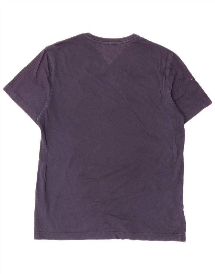 T-shirt da uomo Tommy Hilfiger Top in cotone blu navy medio