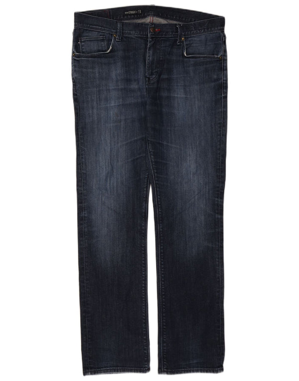 Jeans dritti Denton da uomo Tommy Hilfiger W35 L32 cotone blu navy
