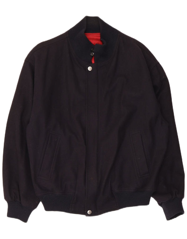 Giubbotto bomber da uomo WHITE SAILS IT 54 2XL Lana blu navy