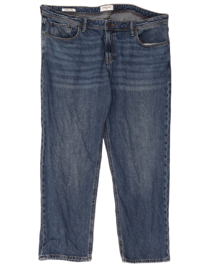 Jeans dritti Mike da uomo Jack & Jones W40 L30 cotone blu