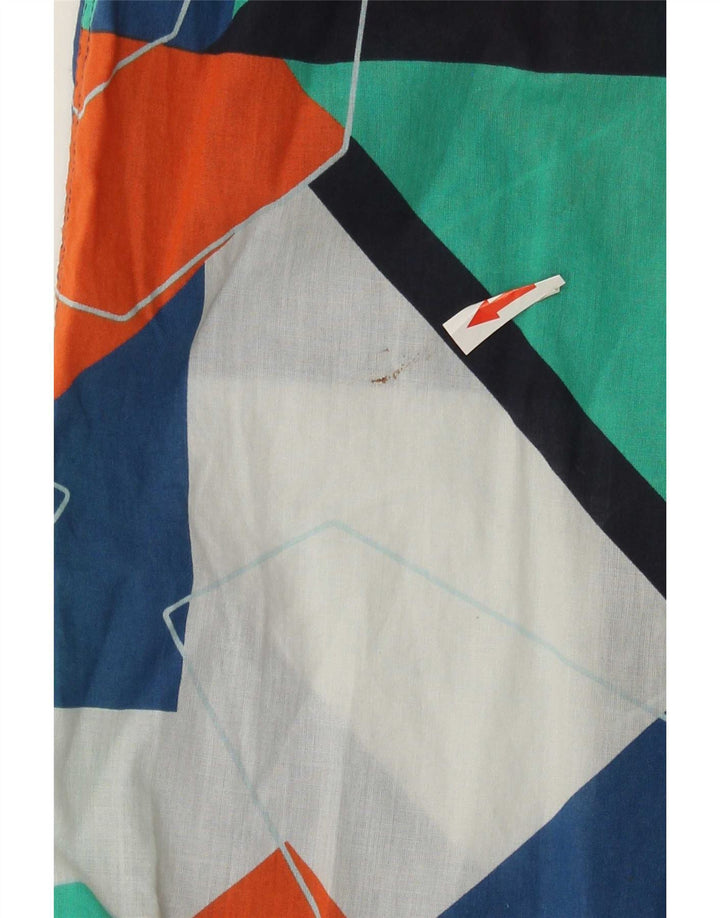 Mavi Camicia a maniche corte grafica da uomo Grande cotone geometrico multicolore