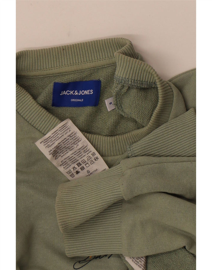 Jack & Jones Felpa grafica da uomo Maglione piccolo Poliestere kaki