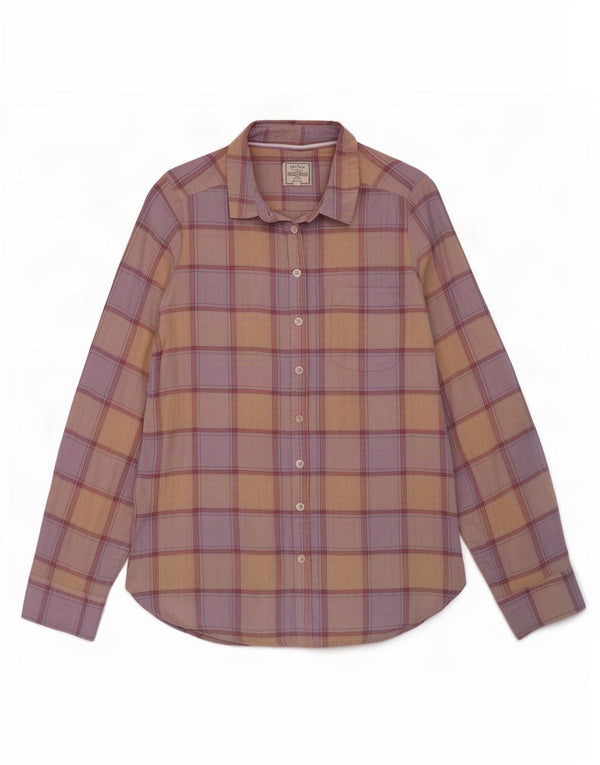 Camicia da donna Fat Face UK 12 Cotone a quadri multicolore medio