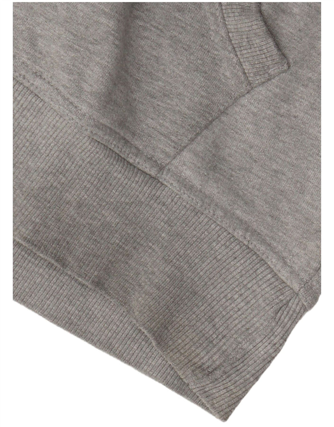 Crew Clothing Maglione con cappuccio e zip da uomo di grandi dimensioni in cotone grigio