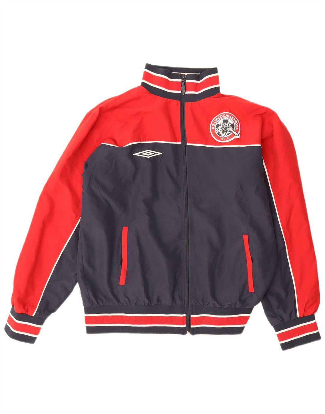 Giacca da ginnastica grafica da uomo Umbro grande color block blu navy