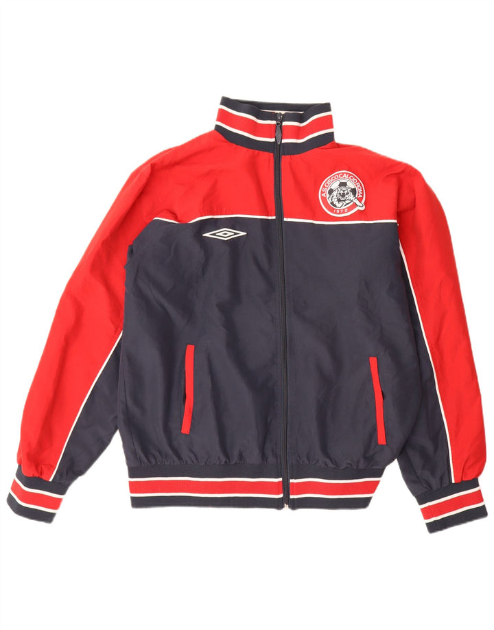 Giacca da ginnastica grafica da uomo Umbro grande color block blu navy