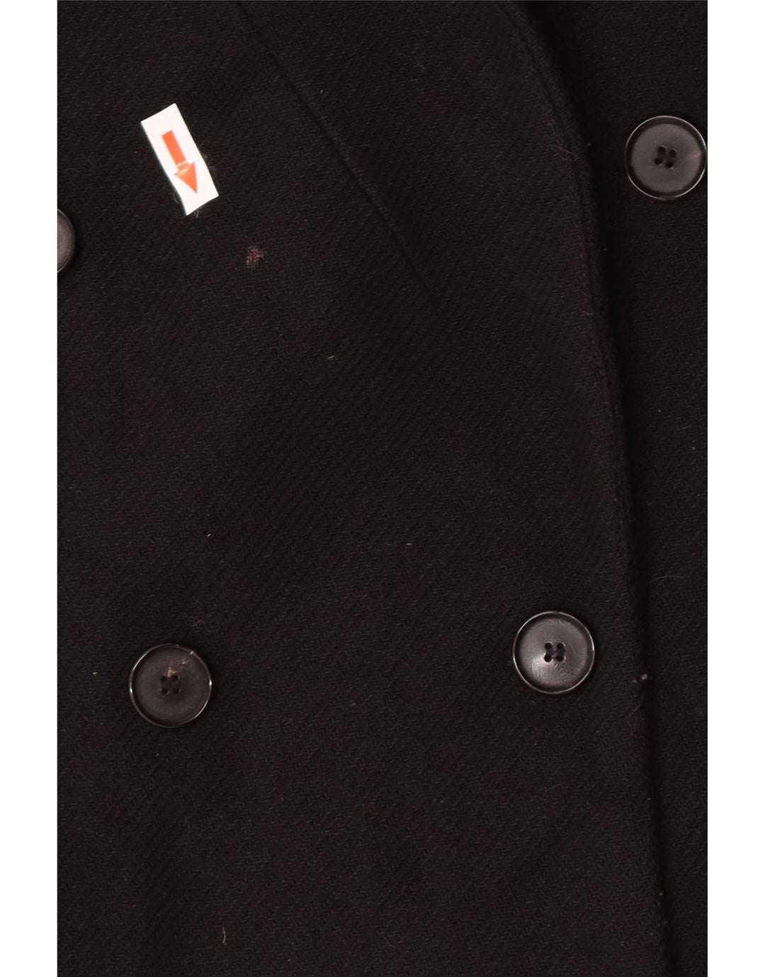 Cappotto doppiopetto da donna Zara UK 14 lana nera media