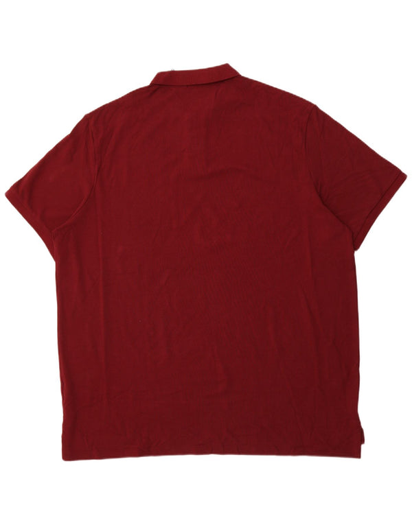 POLO RALPH LAUREN Polo da uomo vestibilità classica 2XL cotone bordeaux