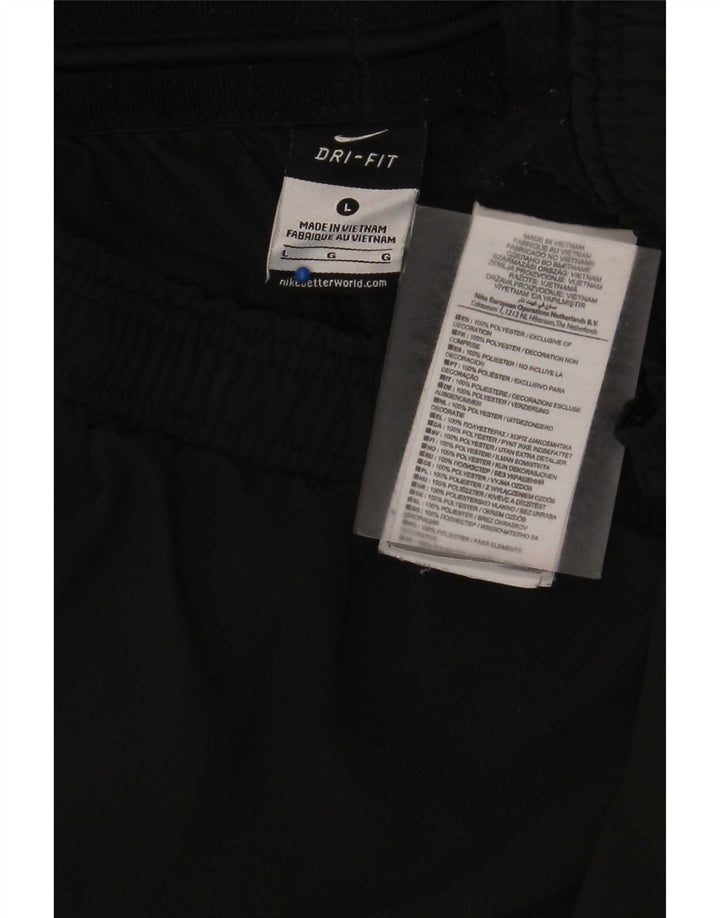 Pantaloncini sportivi Nike Dri Fit da uomo, grandi, in poliestere nero