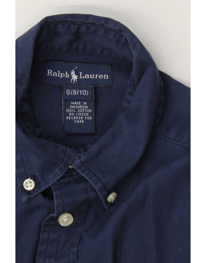 Camicia Ralph Lauren per ragazzi 8-9 anni piccola in cotone blu navy