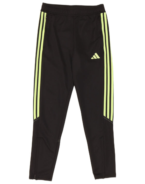 Pantaloni della tuta Adidas Aeroready da ragazzo 11-12 anni in poliestere nero