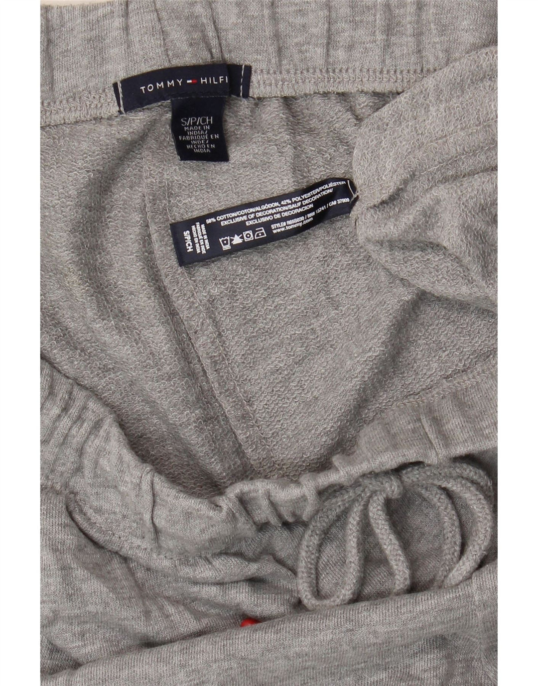 TOMMY HILFIGER Pantaloni da tuta da uomo Joggers Small Grey Colourblock